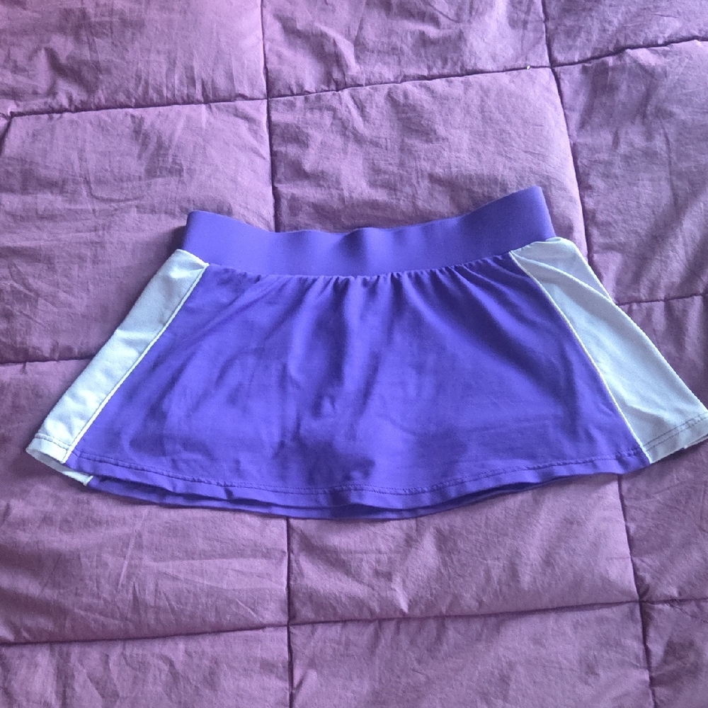 Body Wrappers Purple, Lavender, & White Short Skort Size M